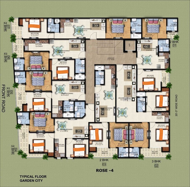  rose 4 Rose 4 Cluster Plan