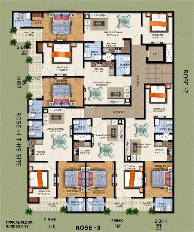  rose 3 Rose 3 Cluster Plan