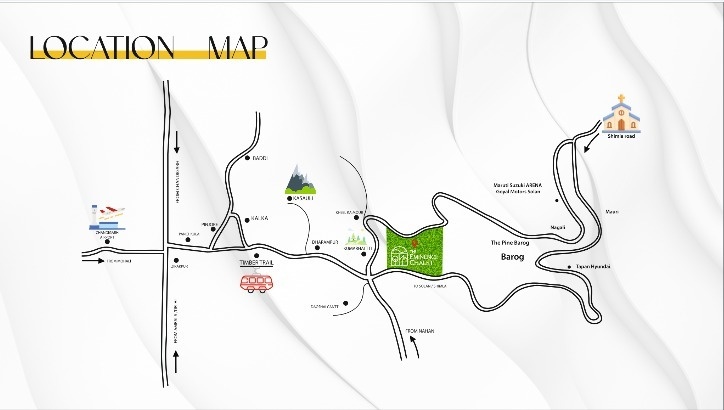 the eminence chalet Location Plan