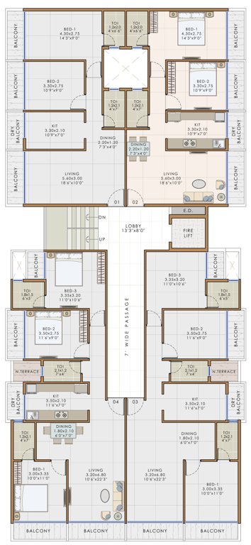  sai bliss Sai Bliss Cluster Plan for 1st Floor