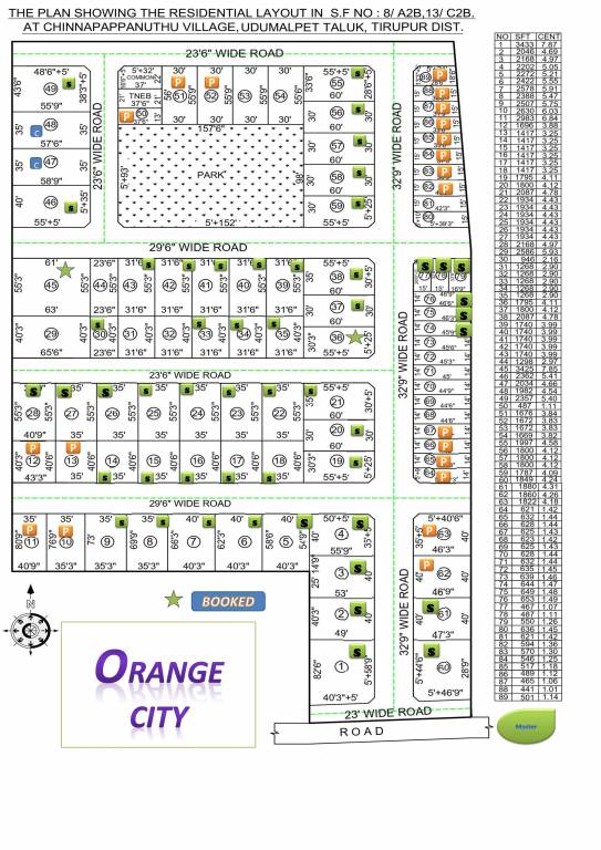 orange city Layout Plan