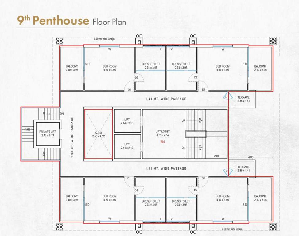  the palace phase ii skyline A Cluster Plan for 9th Floor