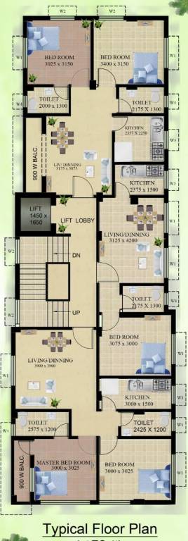  moon flower Cluster Plan