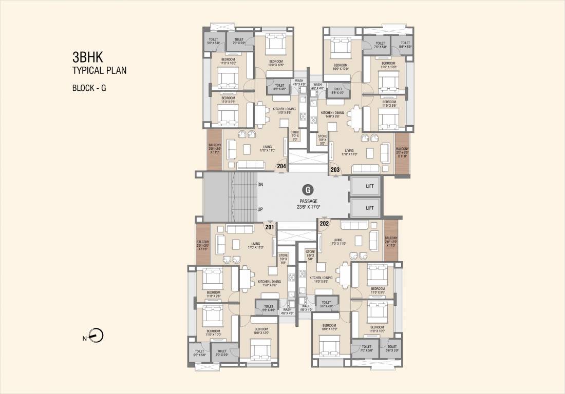la maison Block A Cluster Plan