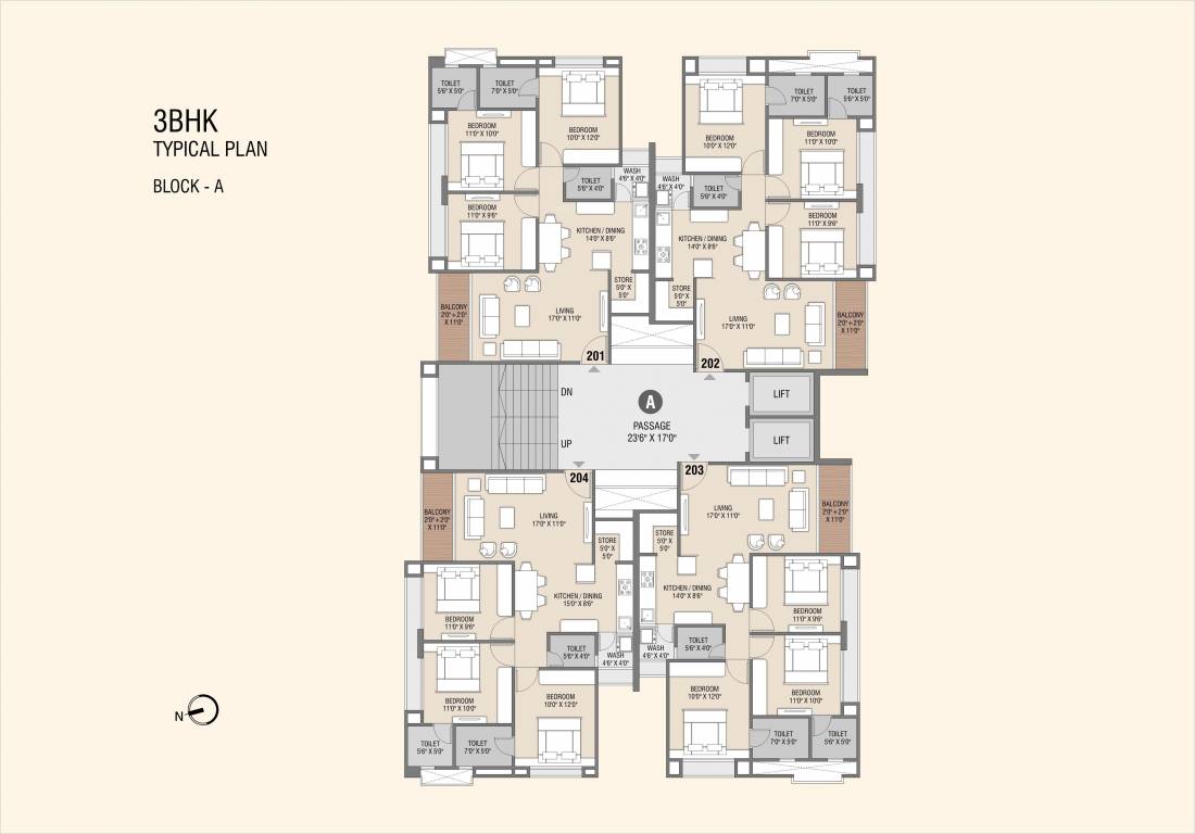 la maison Block B Cluster Plan