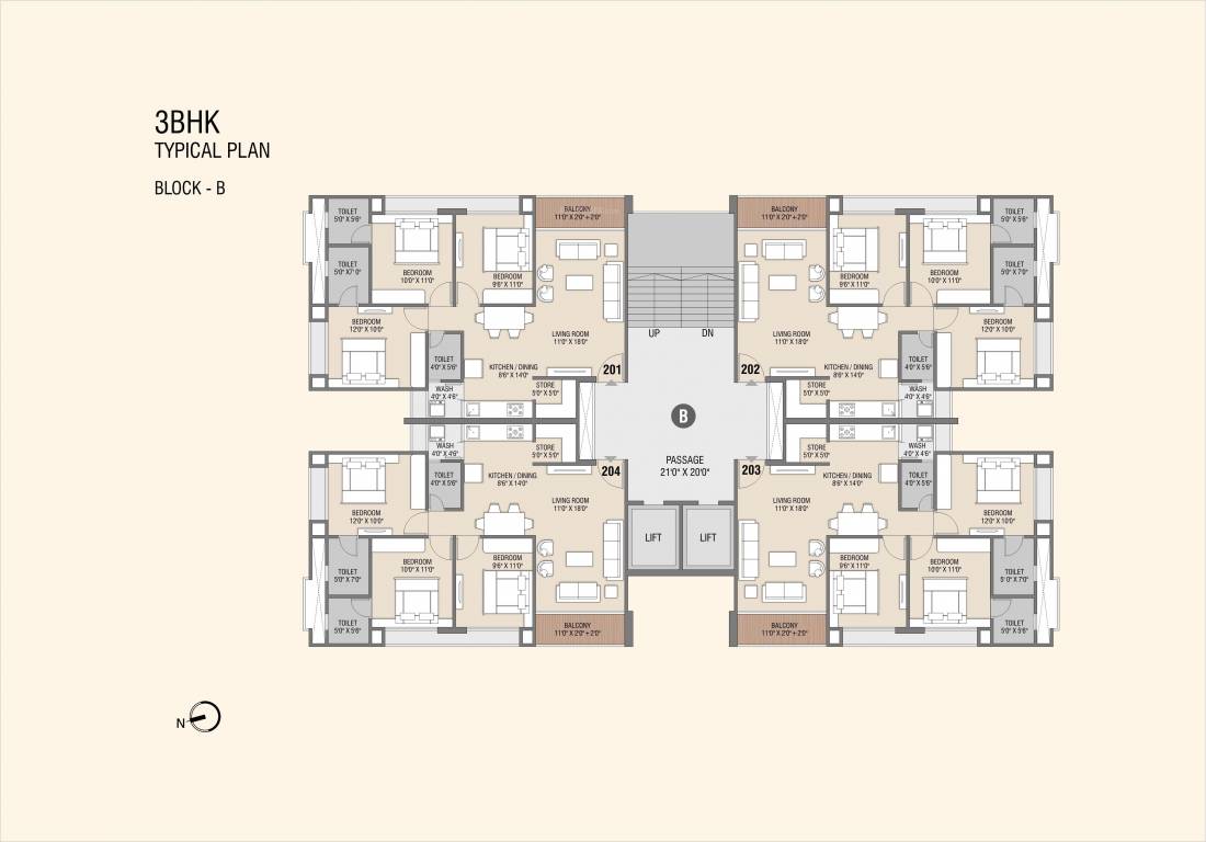 la maison Block C Cluster Plan