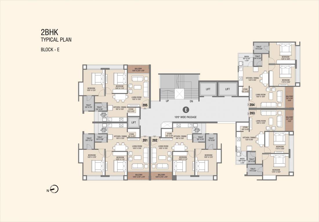la maison Block F Cluster Plan