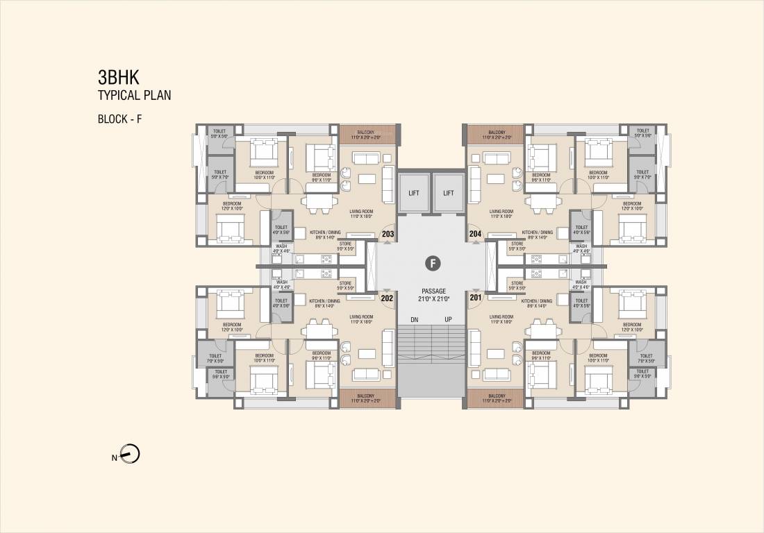 la maison Block G Cluster Plan