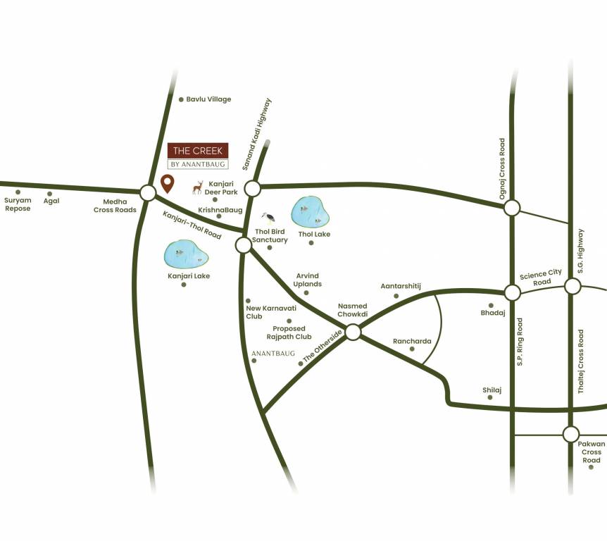  the creek Location Plan