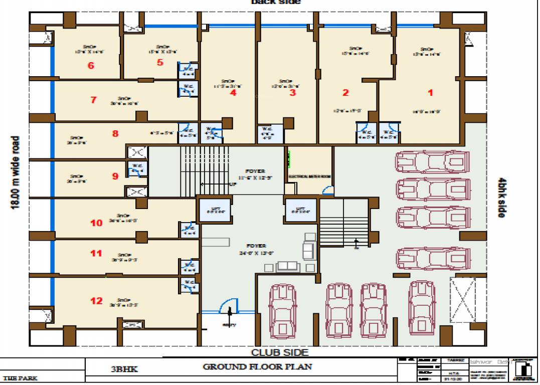 suraj 48 phase 1 Tower M Cluster Plan for ground Floor
