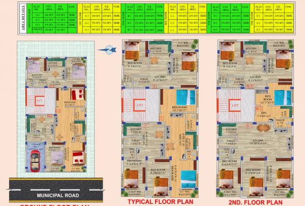  apartment Apartment Tower A Cluster Plan