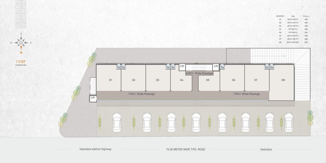 radhekrishna landmark Tower 01 Cluster Plan