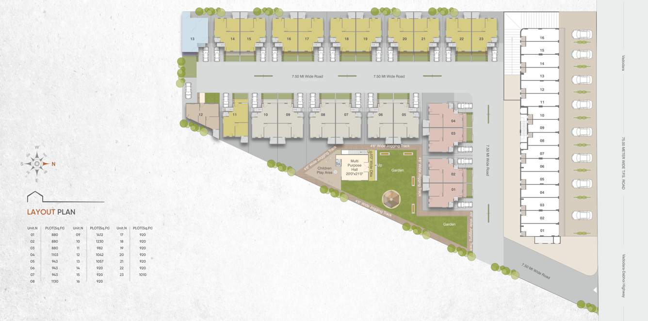  radhekrishna landmark Layout Plan