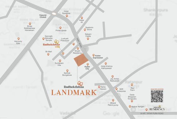  radhekrishna-landmark Location Plan