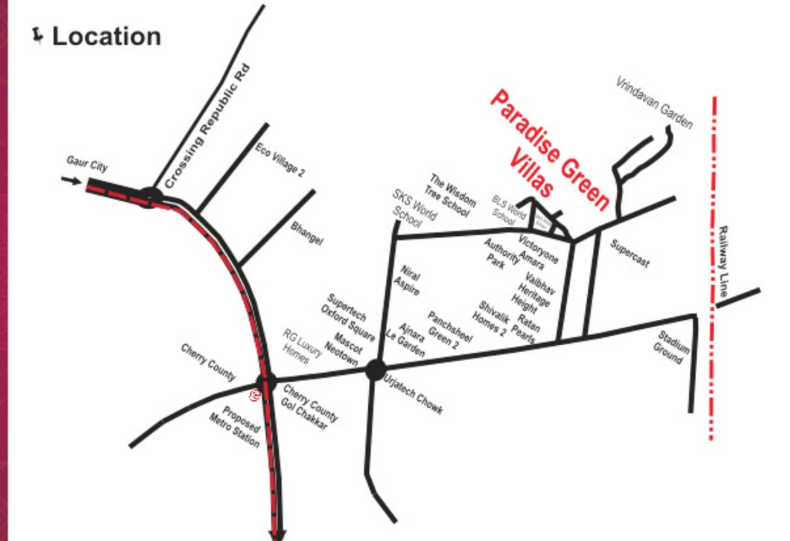  paradise green villa 2 Location Plan