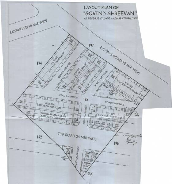  govind-shreevan Layout Plan