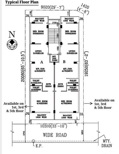  kaushiki-apartment Kaushiki Apartment Cluster Plan