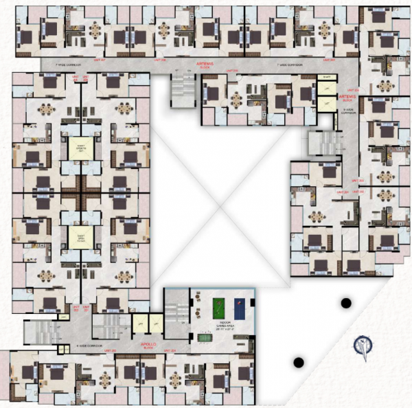  acropolis Tower 1 Cluster Plan For 2nd Floor