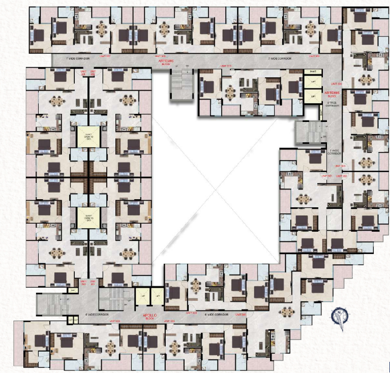  acropolis Tower 1 Cluster Plan From 3rd To 11th Floor