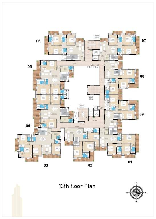  zenith vista Zenith Vista Cluster Plan for 13th Floor