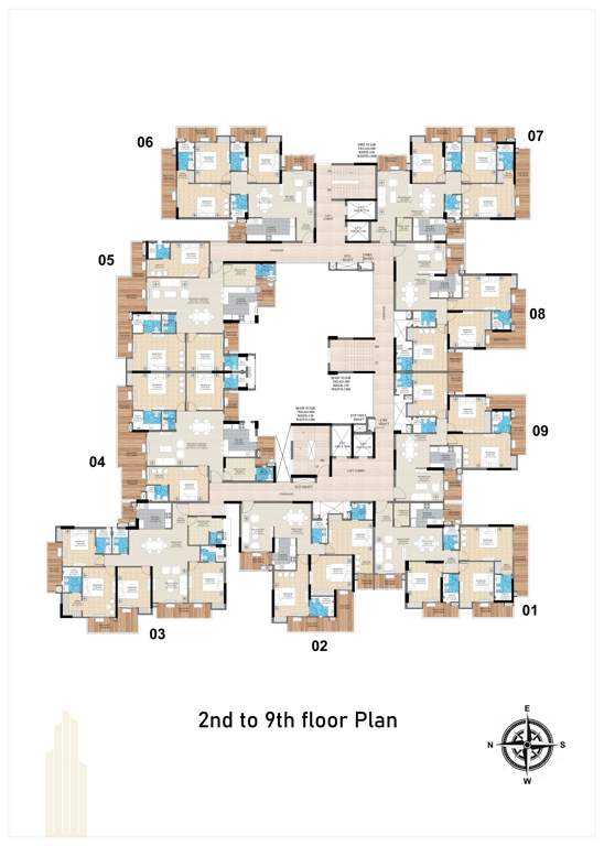  zenith vista Zenith Vista Cluster Plan from 2nd to 9th Floor