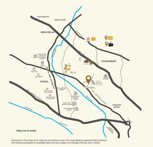  vvip-addresses-greater-noida-west Location Plan