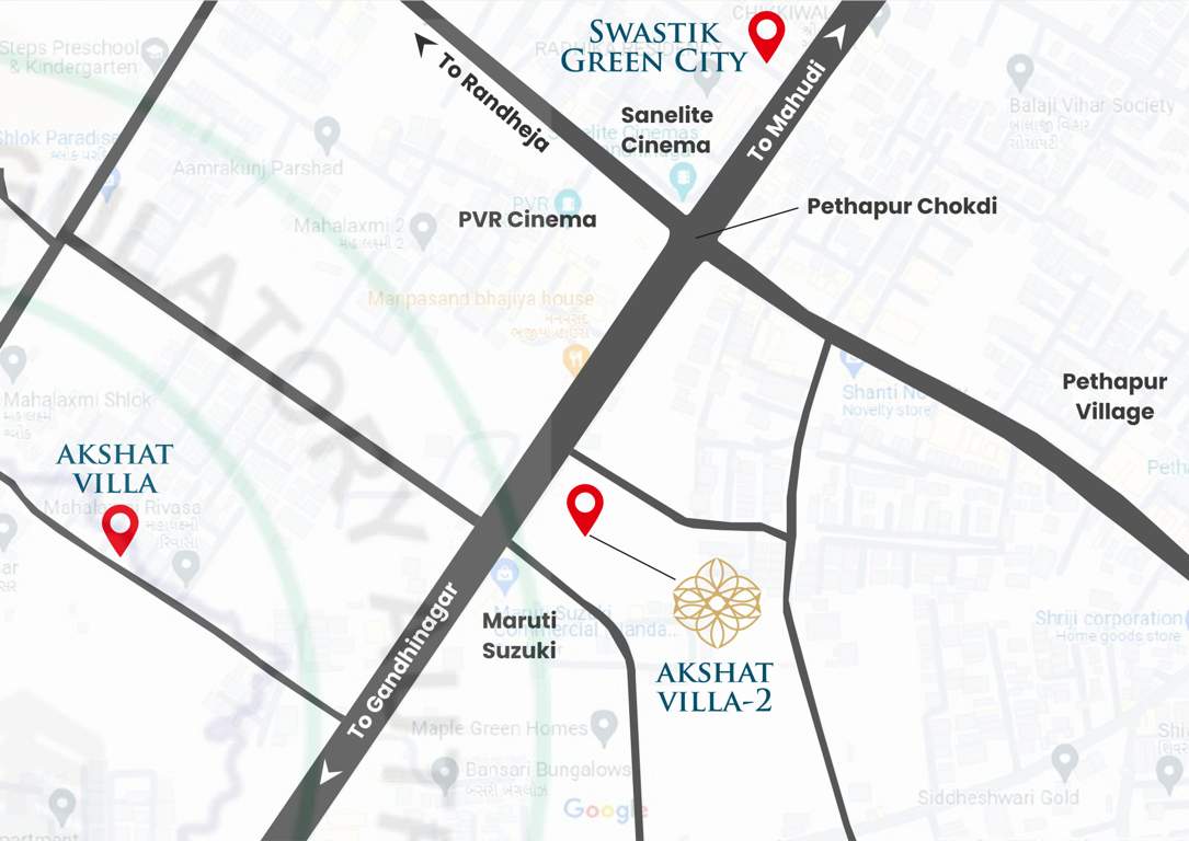  akshat villa 2 Location Plan
