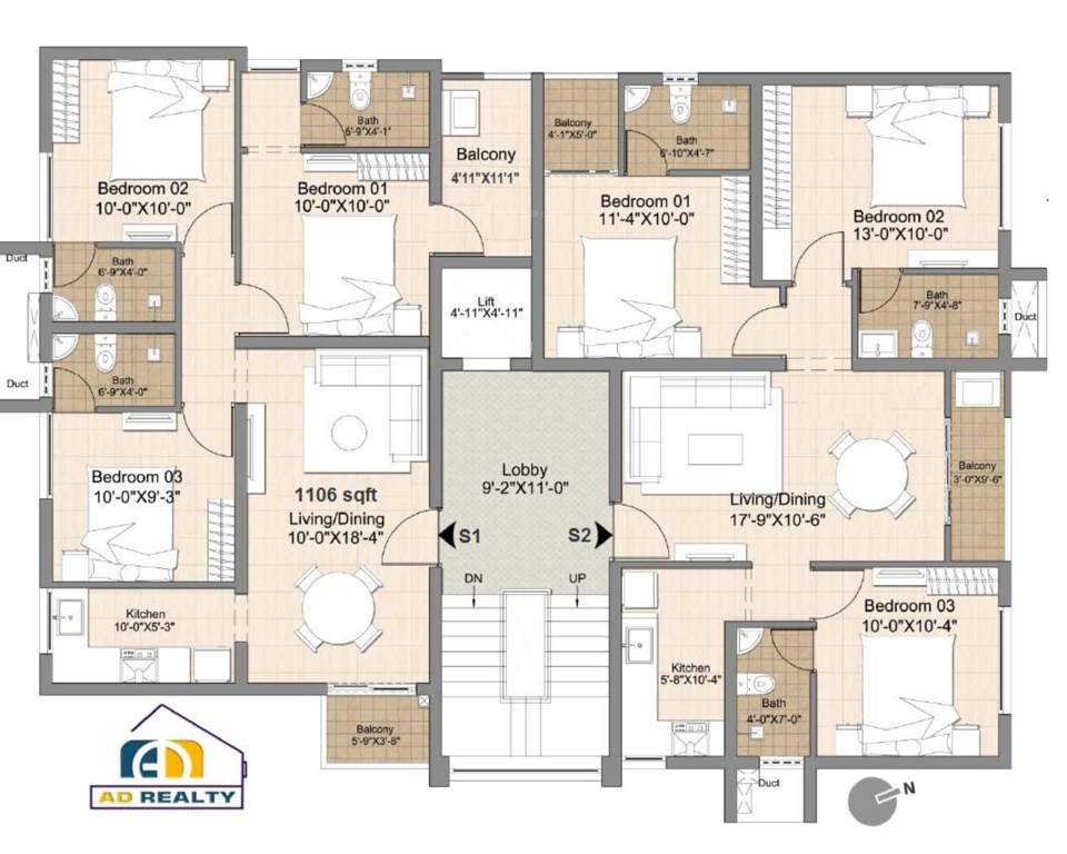  ad palladium grande vi block b AD Palladium Grande VI Block B Cluster Plan
