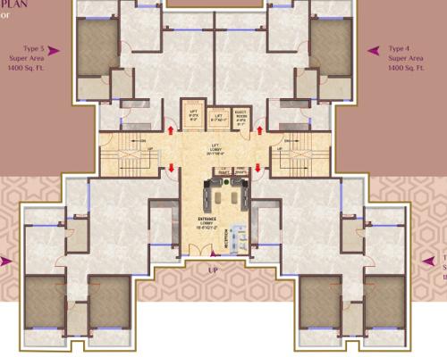  celebrity-meadows-tower-n Tower N Cluster Plan for ground Floor