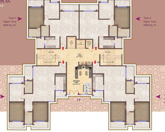  celebrity meadows tower n Tower N Cluster Plan for ground Floor