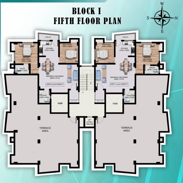  jilika-residency Block I Cluster Plan for 5th Floor