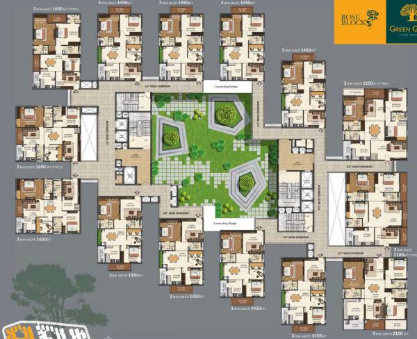 Rose Block Cluster Plan green-grace-rose Rose Block Cluster Plan