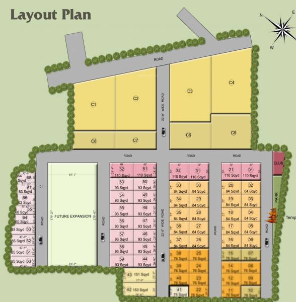  krishna-vatika-luxurious-villas Layout Plan