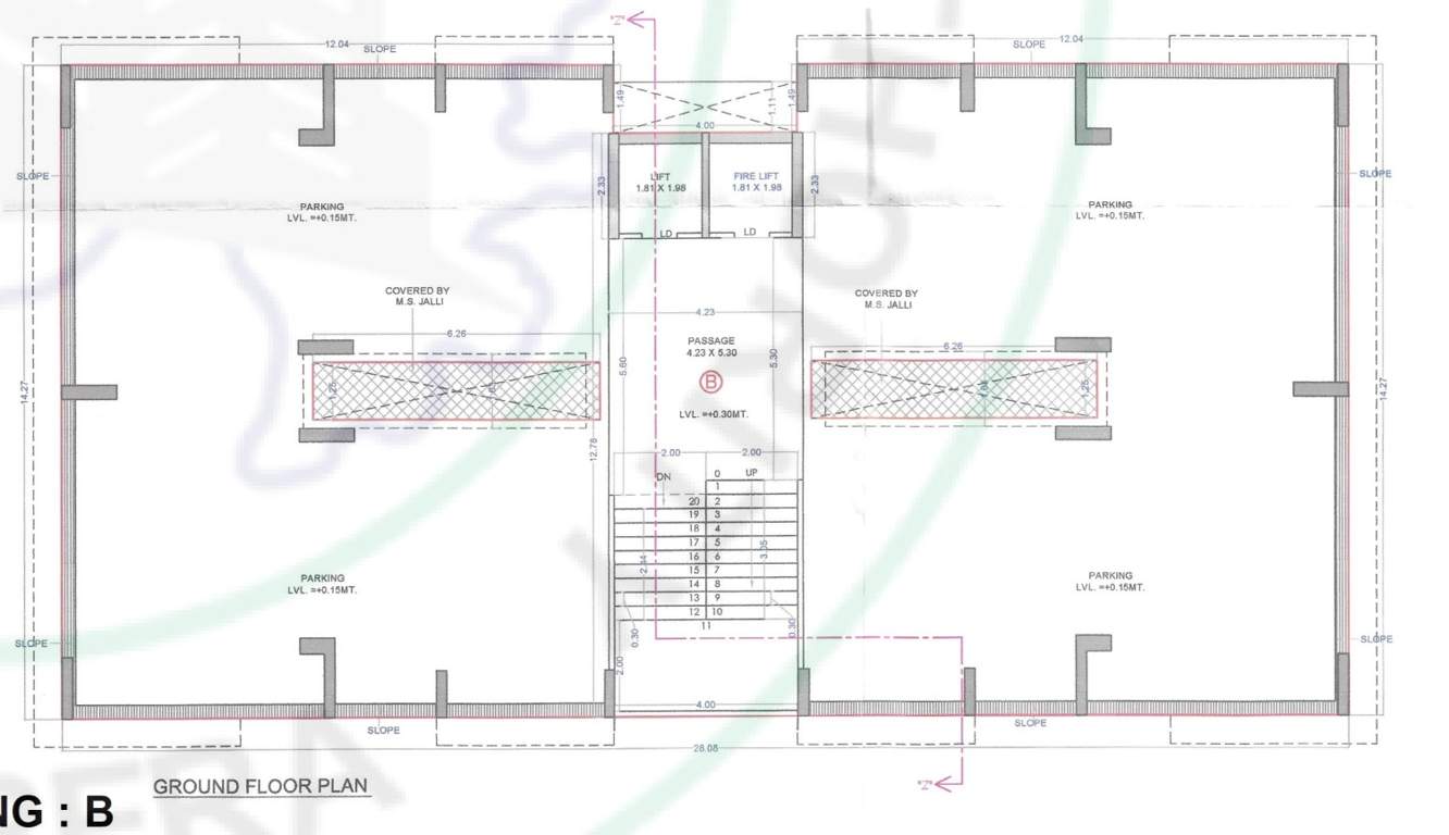 nature valley Building B Cluster Plan for ground Floor