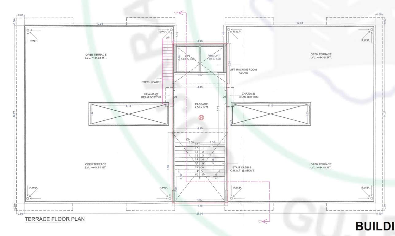nature valley Building B Cluster Plan for terrace plan