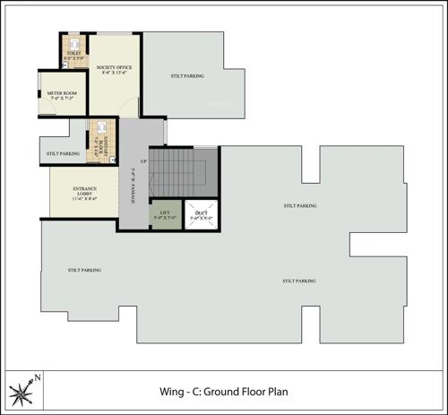 eklavya-building-no-1-type-a-wing-c Building No 1 Type A Wing C Cluster Plan