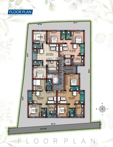  geethan-grandeur Geethan Grandeur Cluster Plan from 1st to 3rd Floor