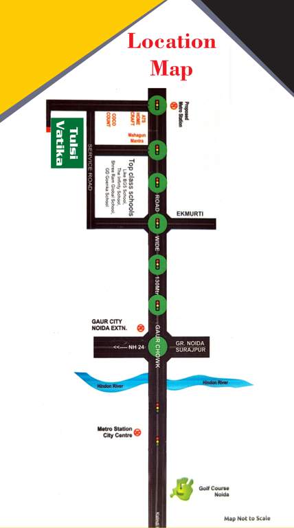  tulsi vatika royal villas Location Plan