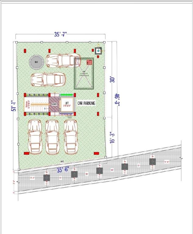  austile apartment Austile Apartment Cluster Plan for ground Floor