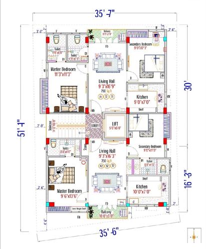 austile-apartment Austile Apartment Cluster Plan from 1st to 3rd Floor