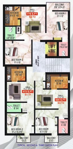  kenzo Kenzo Cluster Plan from 2nd to 3rd Floor
