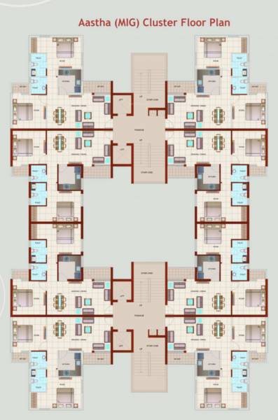  aastha-mig-zone-ii M1 To M2 Cluster Plan