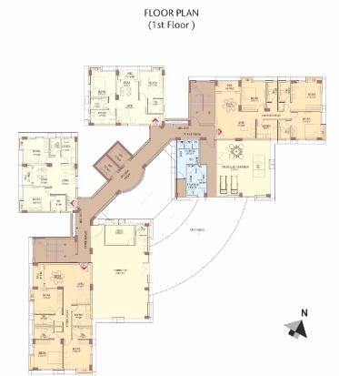  aqua-waves-west Aqua Waves West Cluster Plan for 1st Floor