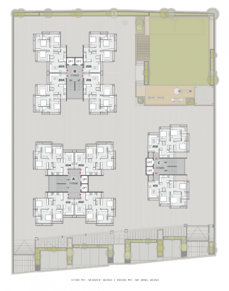  sky Block A Cluster Plan