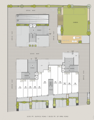  sky Block A Cluster Plan for ground Floor