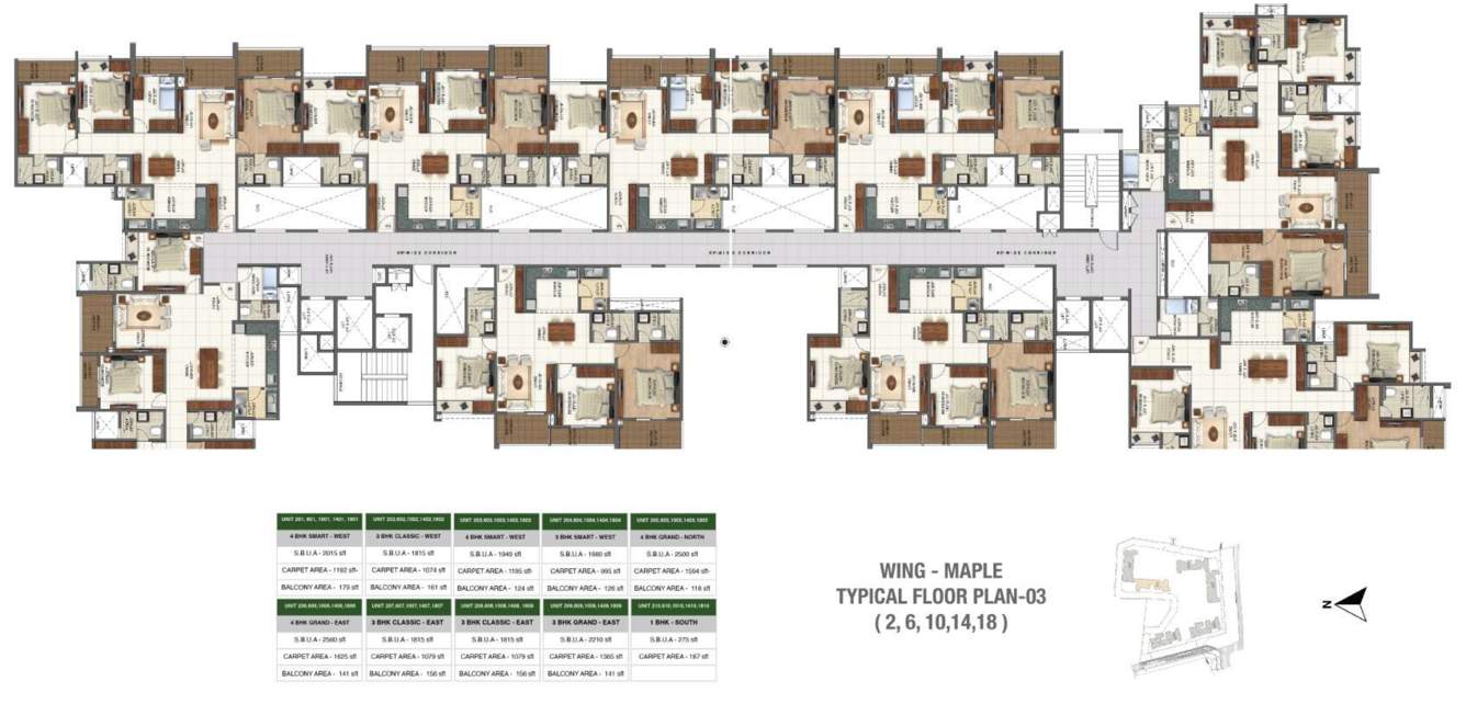  folium by sumadhura phase lll Folium By Sumadhura Phase lll Cluster Plan from 2nd to 18th Floor
