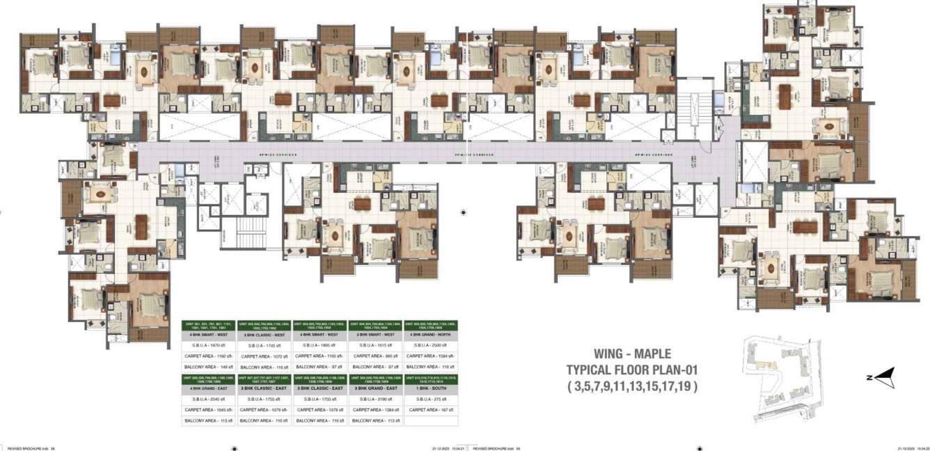  folium by sumadhura phase lll Folium By Sumadhura Phase lll Cluster Plan from 3rd to 19th Floor