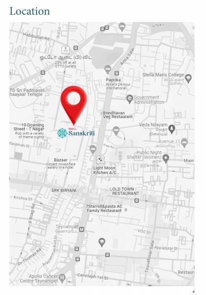  sanskriti Location Plan
