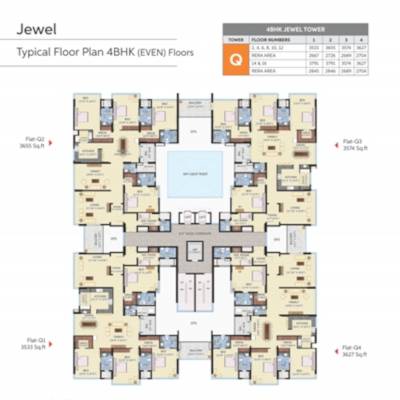  abhinandan-tower-q Q Cluster Plan