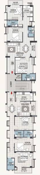  divine-space Divine Space Cluster Plan from 1st to 3rd Floor